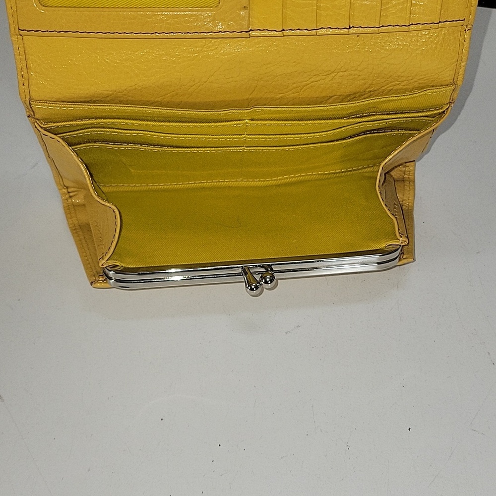 Hobo International Yellow Leather Clutch Wallet - Picture 10 of 13
